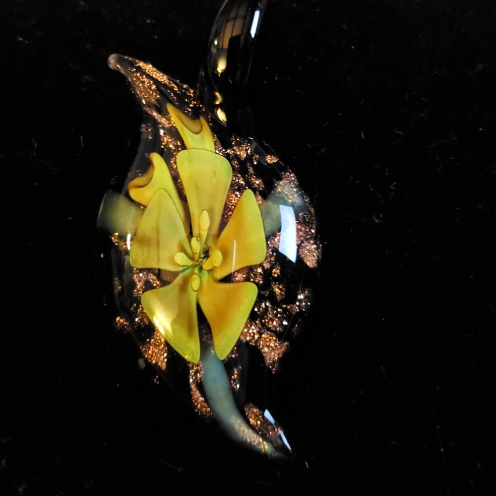 Glass charm large